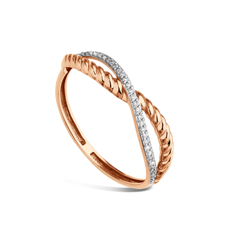 Золотое кольцо с бриллиантами