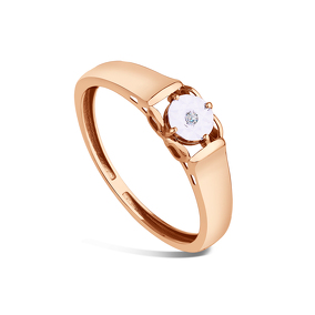 Кольцо из золота с бриллиантом