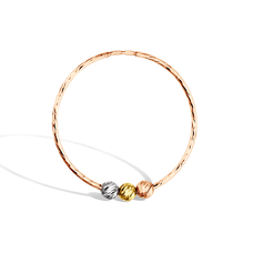 Серьги из комбинированного золота 20-0864