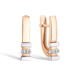 Золотые серьги с бриллиантами