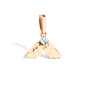 Золотая подвеска с бриллиантом