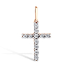 Золотой крест с бриллиантами