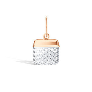 Золотая подвеска «Сокровищница» с фианитами