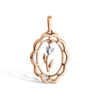 Золотая подвеска «Лепестки»