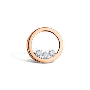 Золотая подвеска с фианитами