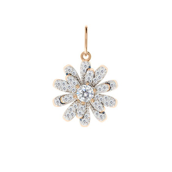 Золотая подвеска с фианитами