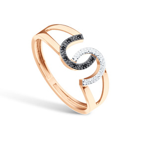 Золотое кольцо с бриллиантами