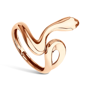 Золотое кольцо «Искушение» с фианитами