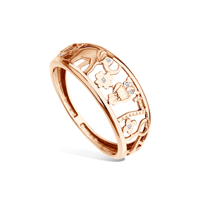 Золотое кольцо с бриллиантами