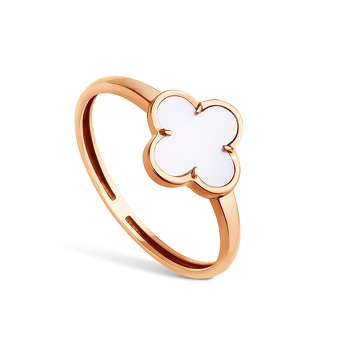 Золотое кольцо с перламутром