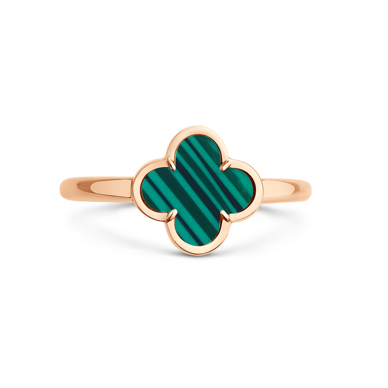 Золотое кольцо с малахитом