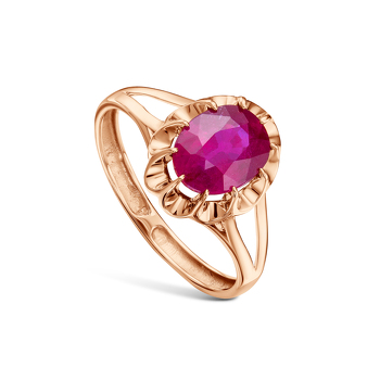 Золотое кольцо с рубином