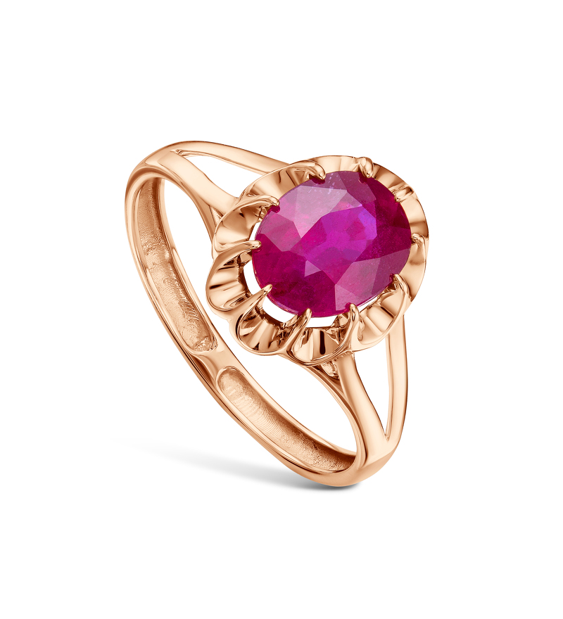 Золотое кольцо с рубином