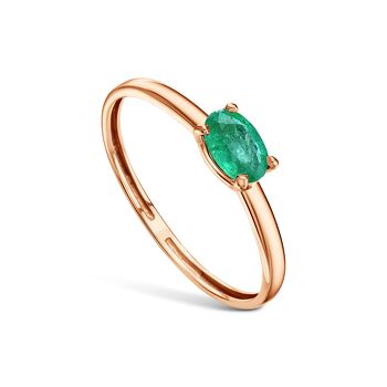 Золотое кольцо с изумрудом