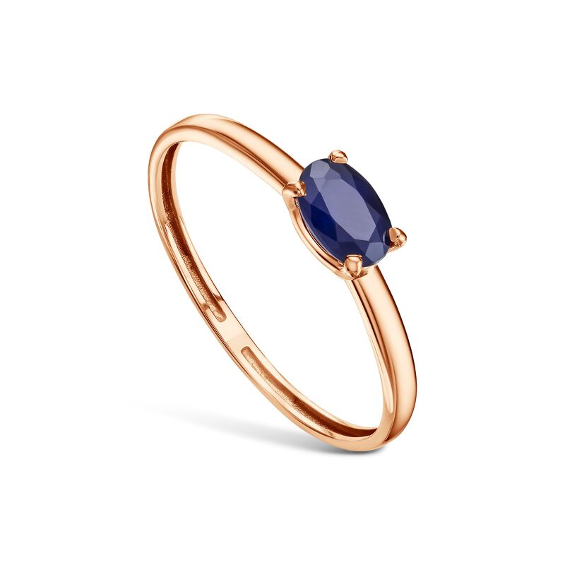 Золотое кольцо с сапфиром