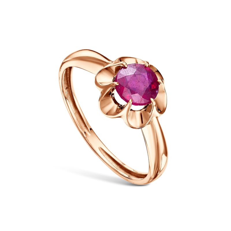 Золотое кольцо с рубином