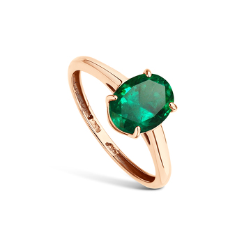 Золотое кольцо с изумрудом