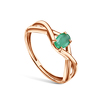 Золотое кольцо с изумрудом