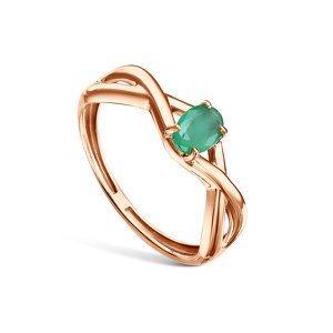 Золотое кольцо с изумрудом