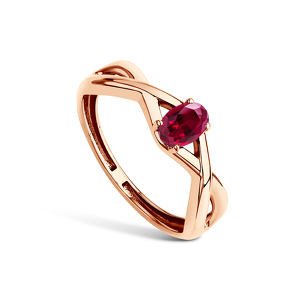 Золотое кольцо с рубином