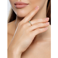 Золотое кольцо с изумрудом