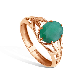 Золотое кольцо с изумрудом
