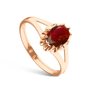 Золотое кольцо с гранатом