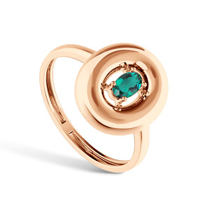 Золотое кольцо с изумрудом