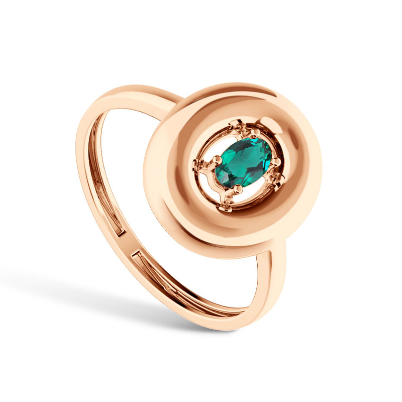 Золотое кольцо с изумрудом
