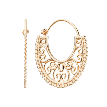 Золотые серьги «Сударушка»