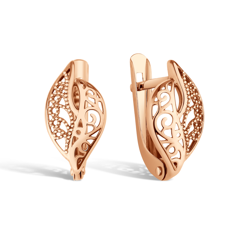 Золотые серьги «Версаль»