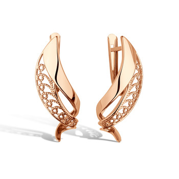 Золотые серьги «Версаль»