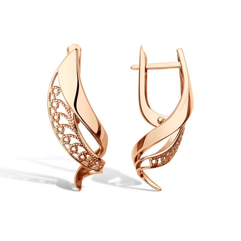 Золотые серьги «Версаль»