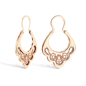 Серьги из красного золота