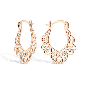 Золотые серьги «Сударушка»