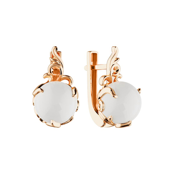 Золотые серьги с жемчугом