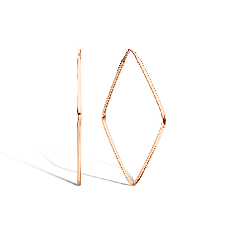 Золотые серьги-конго «Геометрия»