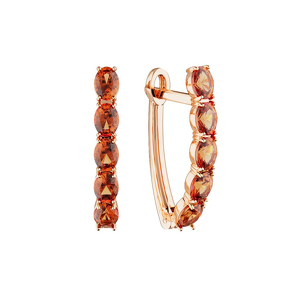 Золотые серьги с опалами