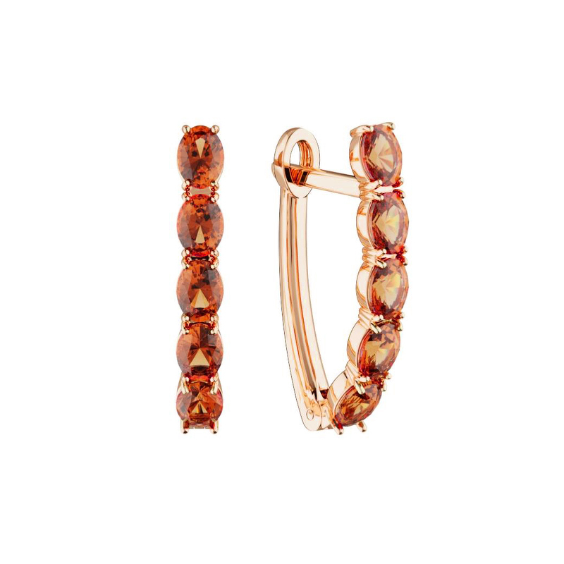 Золотые серьги с опалами