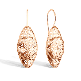 Серьги из красного золота
