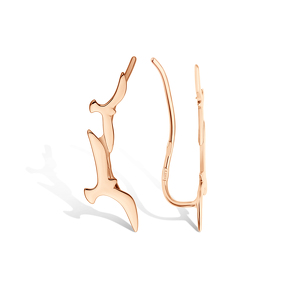 Золотые серьги «Полет Двух»