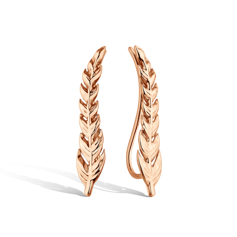 Золотые серьги «Грани притяжения»