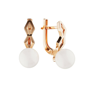 Золотые серьги с жемчугом