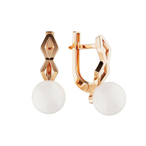 Золотые серьги с жемчугом