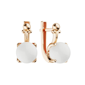 Золотые серьги с жемчугом