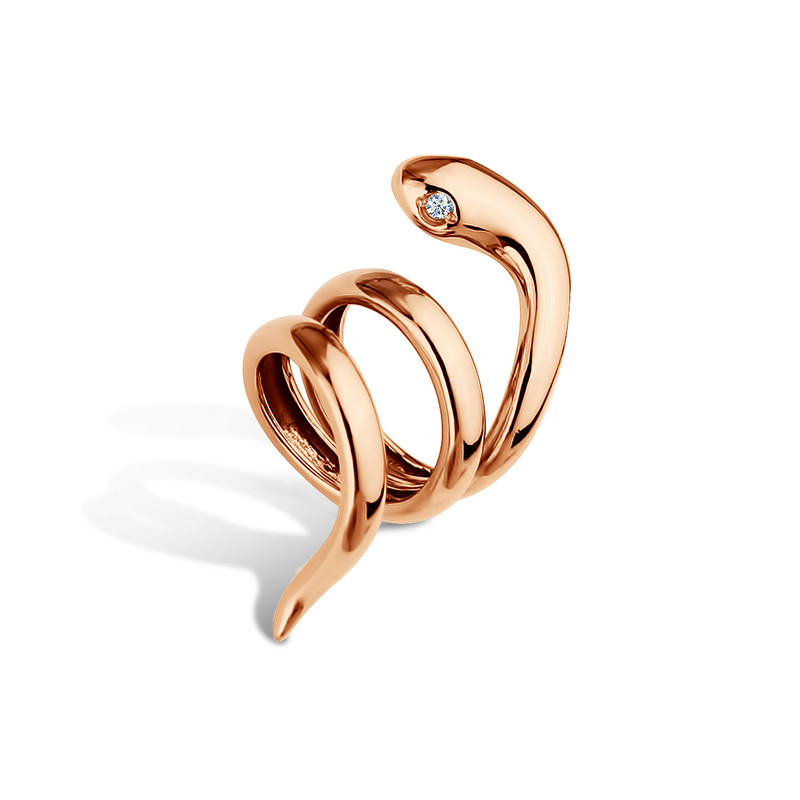 Золотая подвеска «Искушение» с фианитами