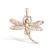 Золотая подвеска «Стрекоза» с бриллиантами