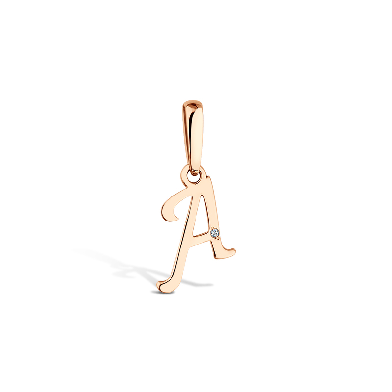 Золотая подвеска с бриллиантом