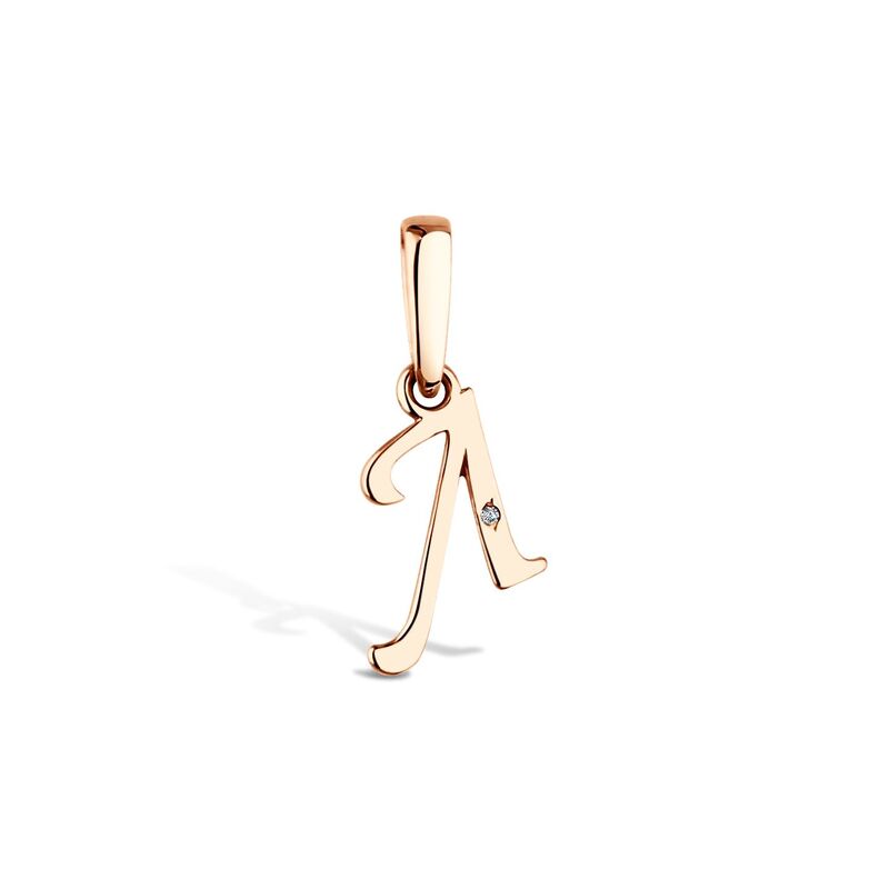 Золотая подвеска с бриллиантом