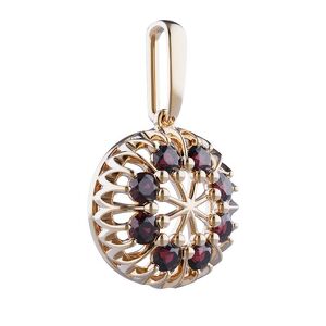 Золотая подвеска с гранатами